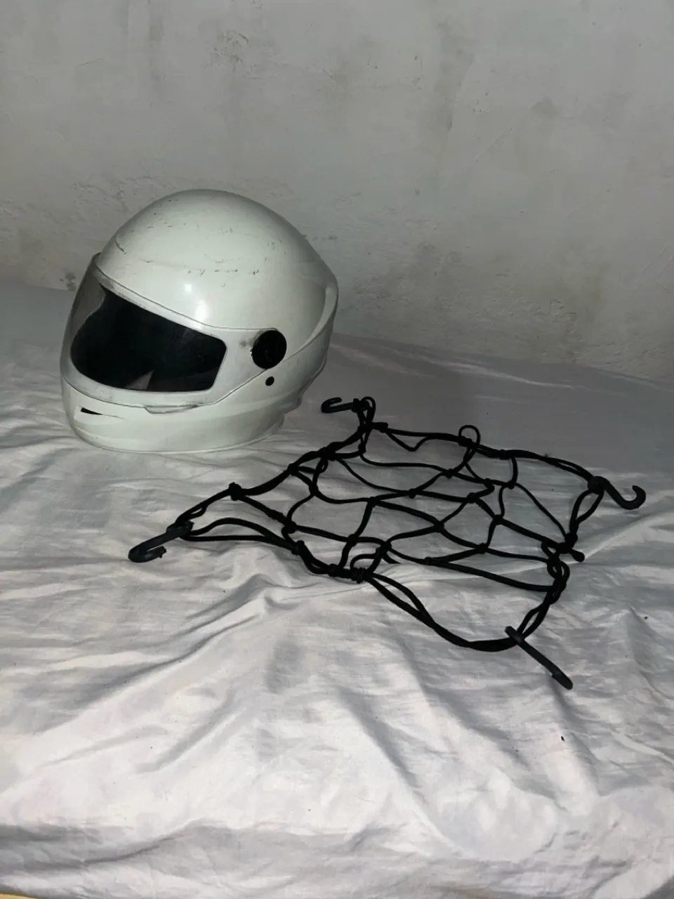 Capacete e Rede para Motocicleta