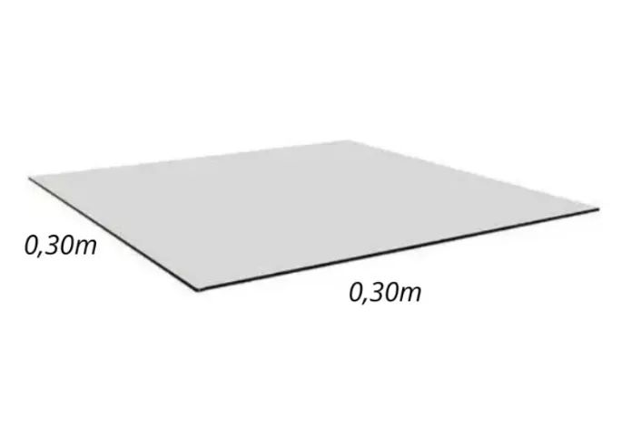 Vidro Modulado 30x30 Temperado 4mm Kit 6 Unid