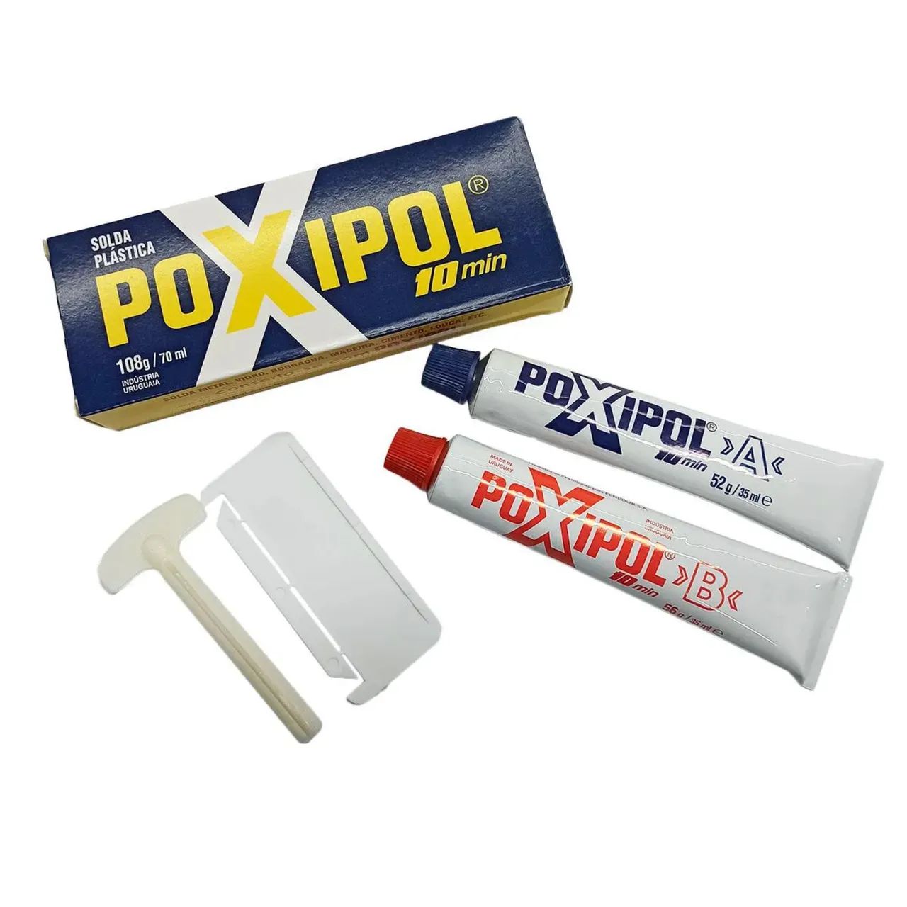Poxipol Original Cola Epóxi Azul ou Transparente - Foto 2
