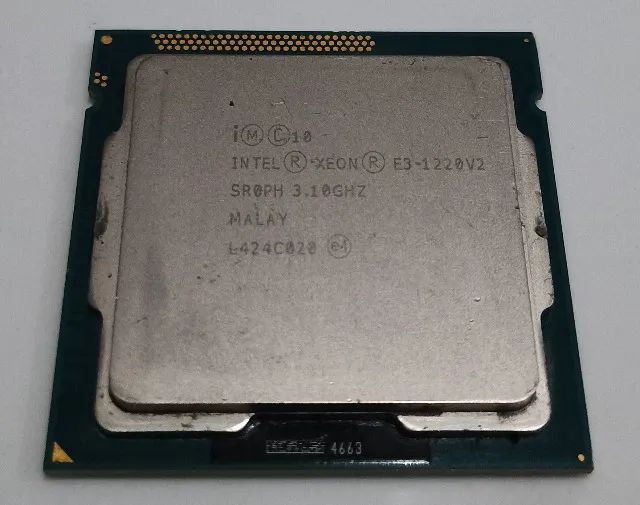 Processador Intel Xeon E3 1220 V2 1220v2 3,1 Ghz Lga 1155