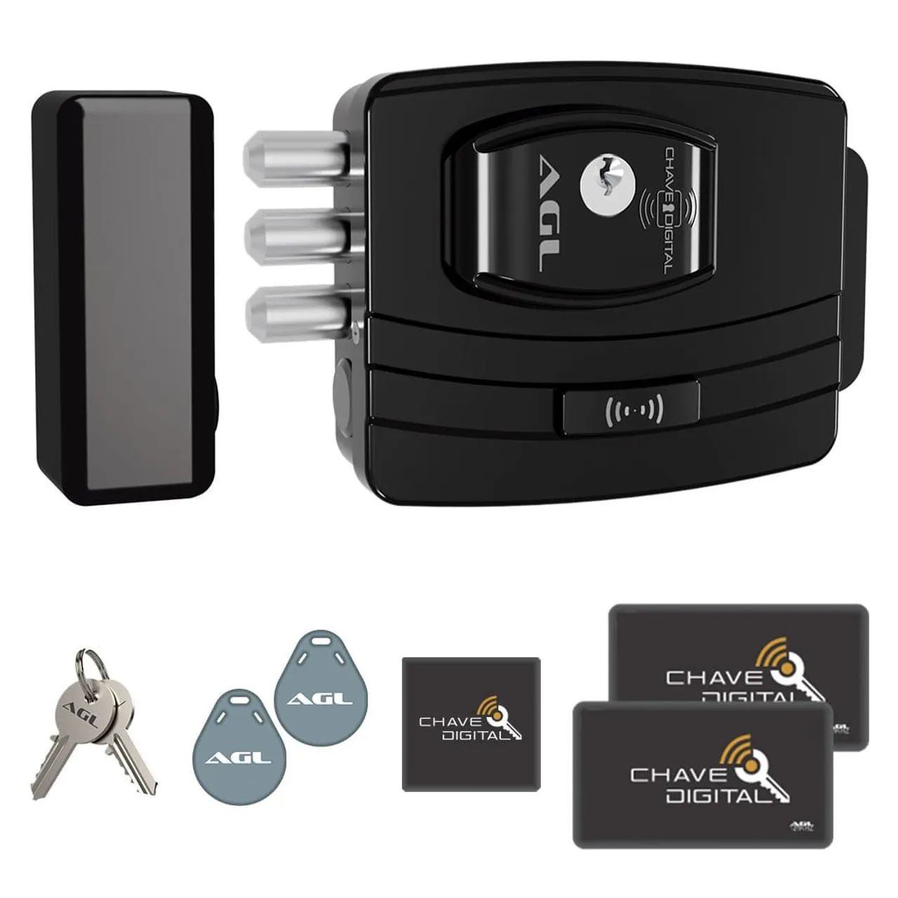 Fechadura Digital AGL com Chave e Controle Remoto