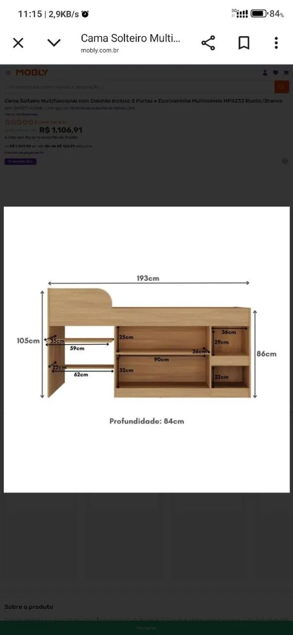 Cama solteiro multifuncional - Foto 5