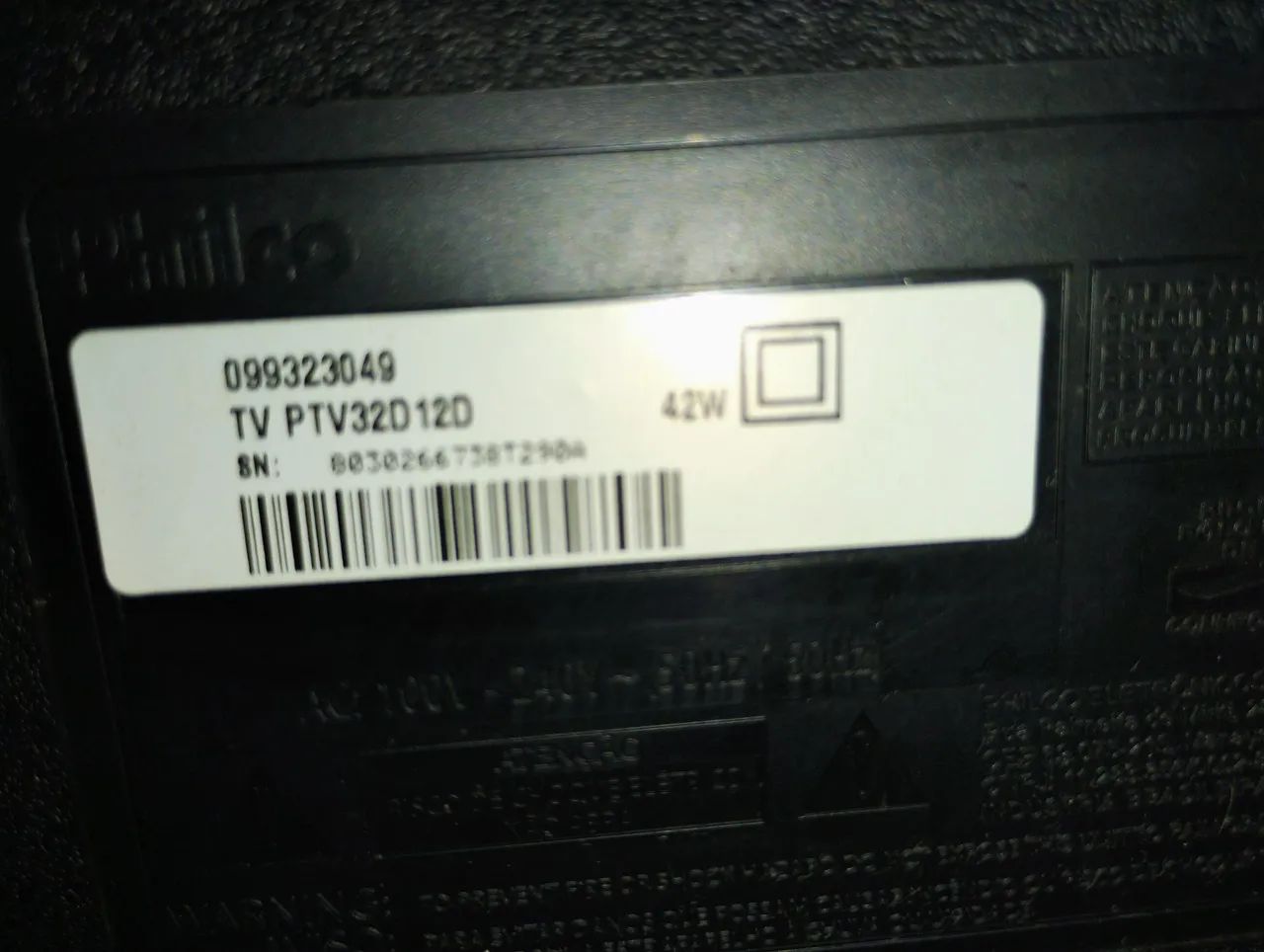 TV Philco LED 32 Polegadas Modelo PTV 32D12 D com tela quebrada - Foto 2