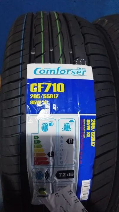 (4undisp)  Kit 2 Pneus aro 17 medida 205/55r17  marca Comforser (original) - Foto 2