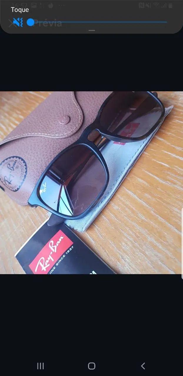 Oculos Top Ray Ban Chris Original - Foto 2