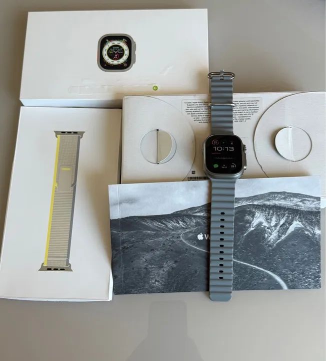 Apple Watch ultra novíssimo completo com caixa e tudo - Foto 3