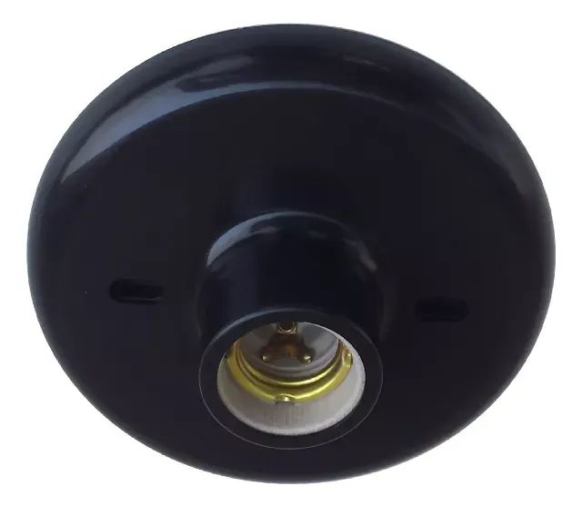 Plafon Sobrepor Louça Cerâmica Preto Prismatec KIT 100 Unidade