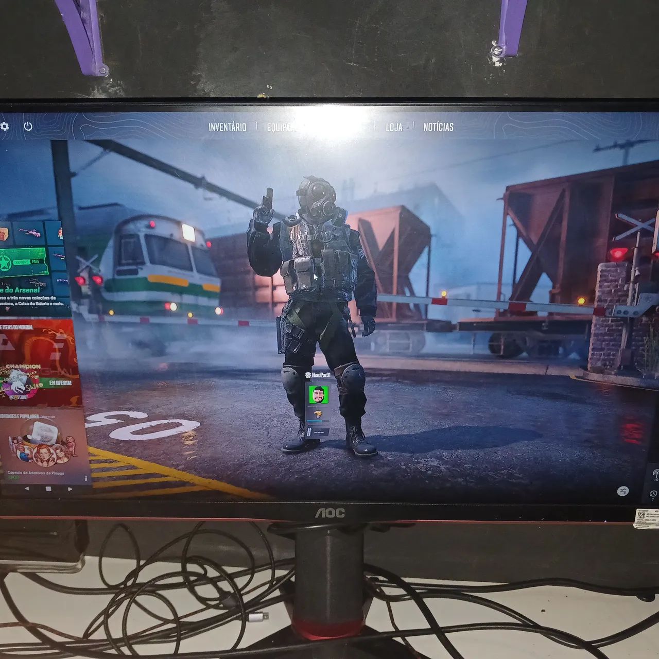 Monitor Gamer AOC 24" 144Hz