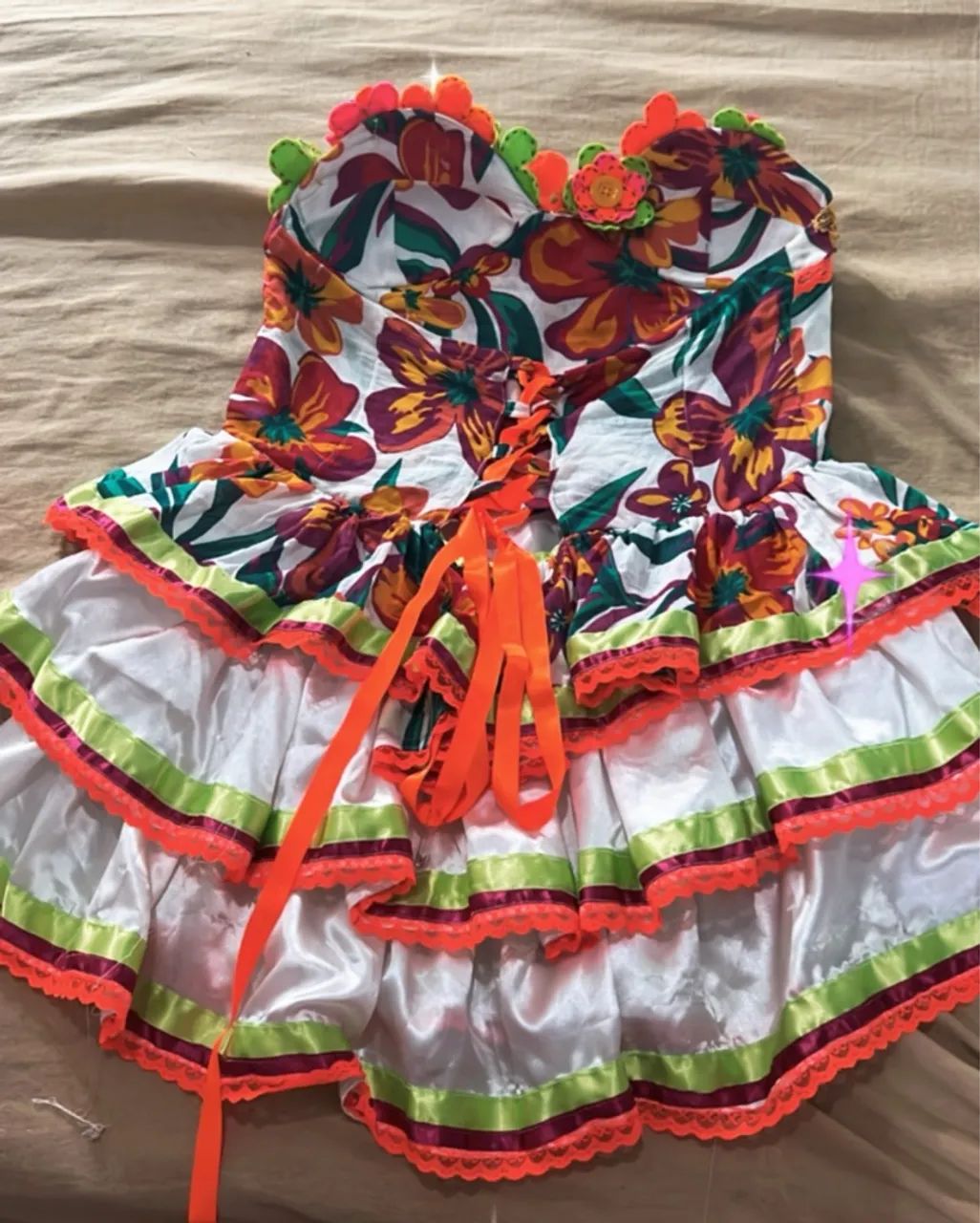 Vestido de Festa Junina Adulto - Foto 2
