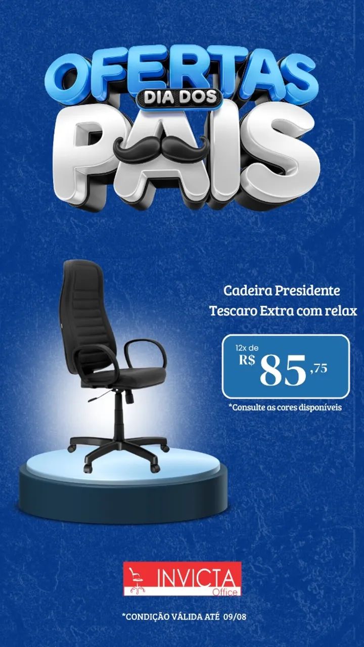 PROMOÇÃO ESPECIAL DIA DOS PAIS NA INVICTA OFFICE - Foto 5