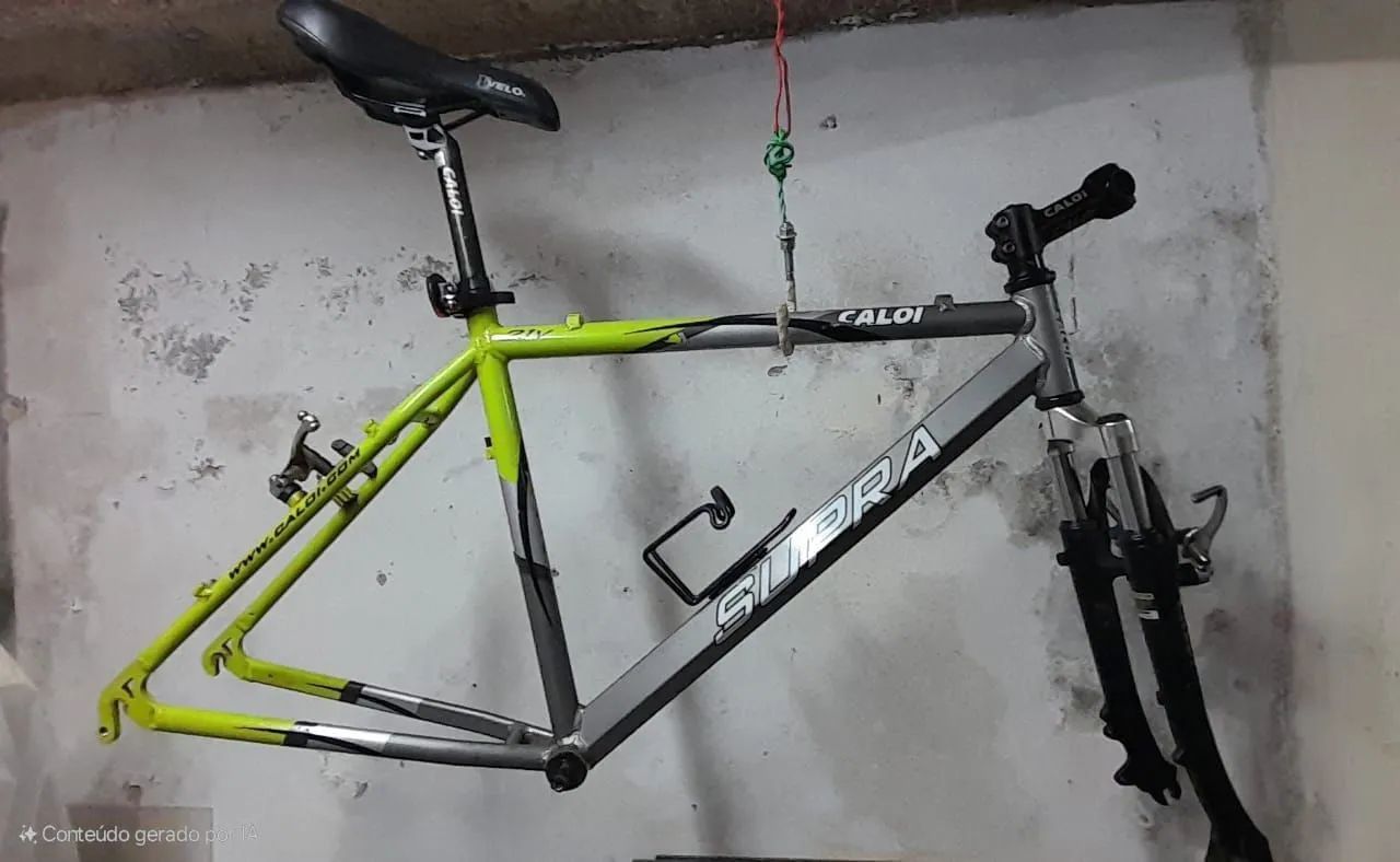 Quadro de Alumínio e garfo Caloi - Foto 2