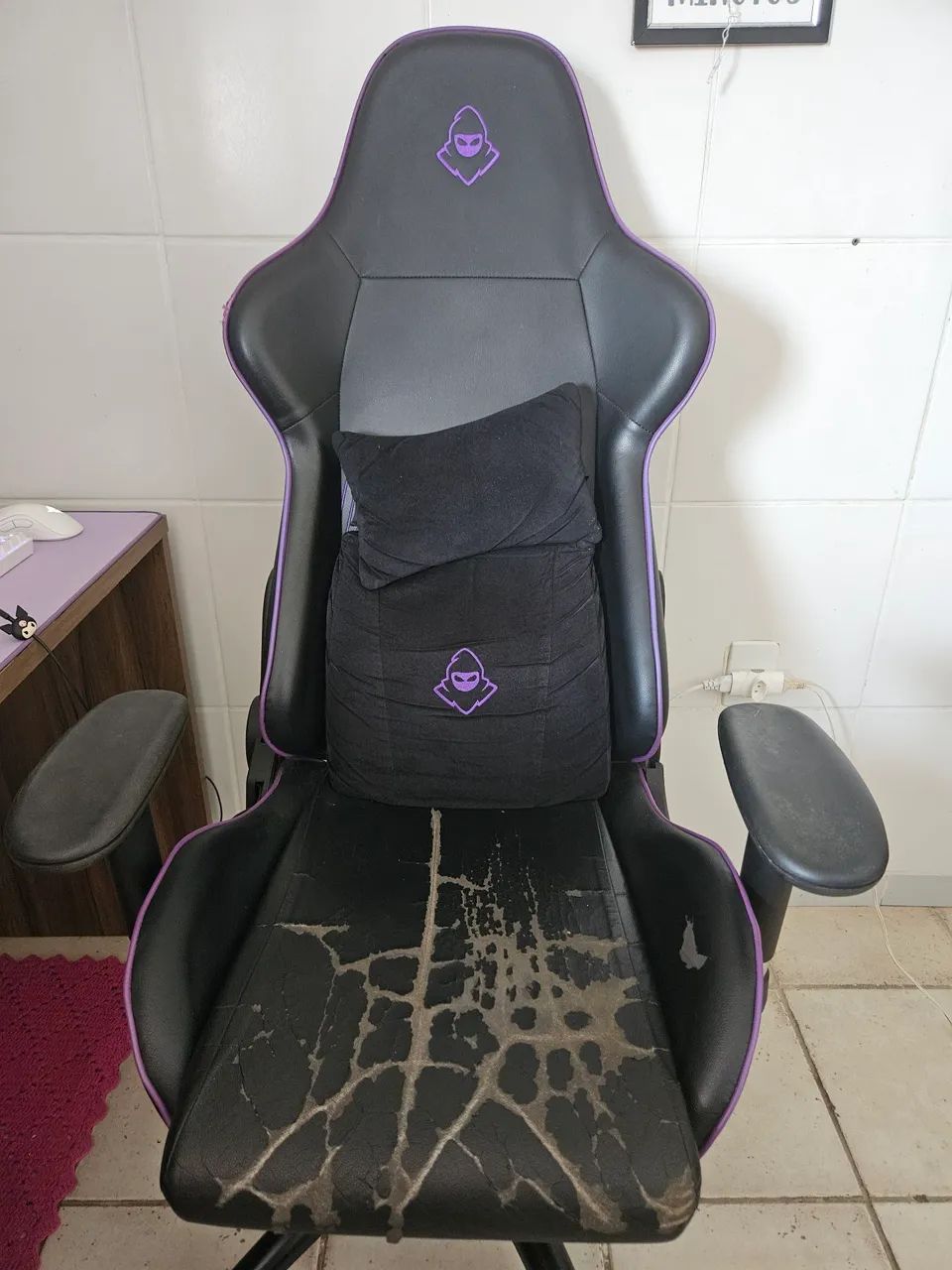 Cadeira Gamer Mancer Tyr Purple Edition, Preta e Roxa, MCR-TYR-PRP01 - Foto 3