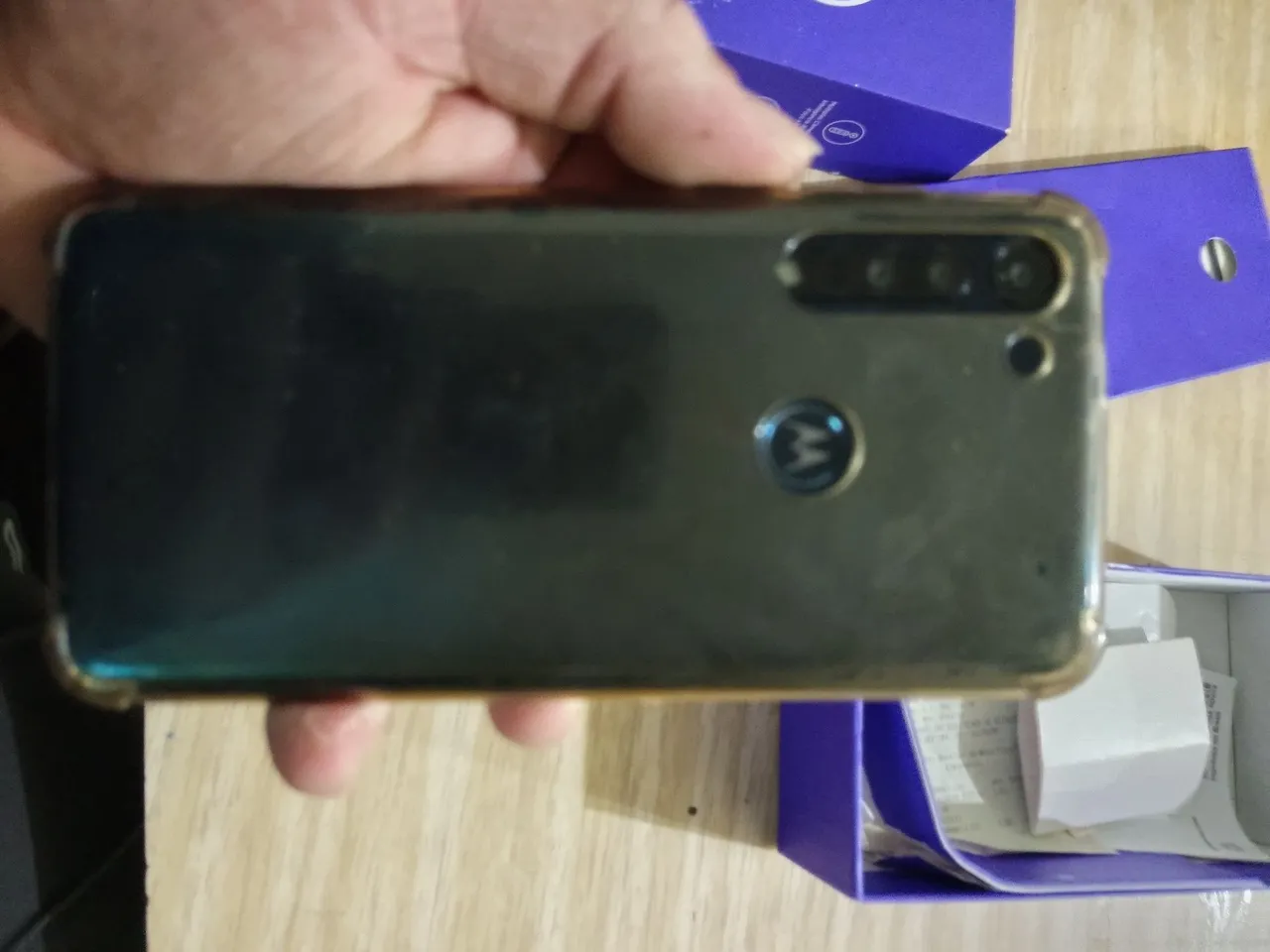 Motorola one macro com nota fiscal e caixinha
