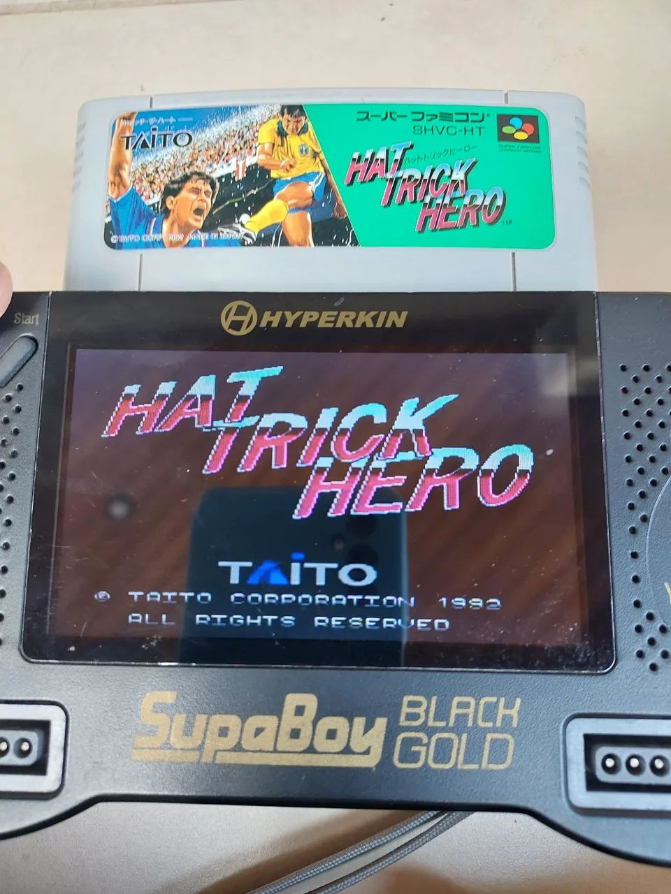 Futebol Hat Trick Hero Original Super Famicon Super Nintendo Snes