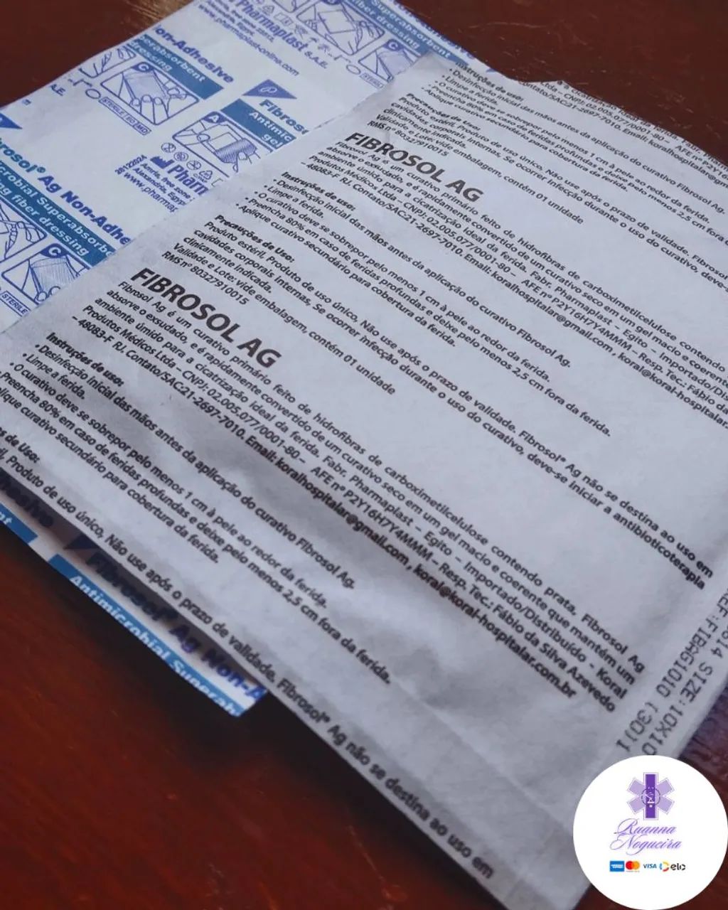 Hidrofibra e Prata 10x10cm