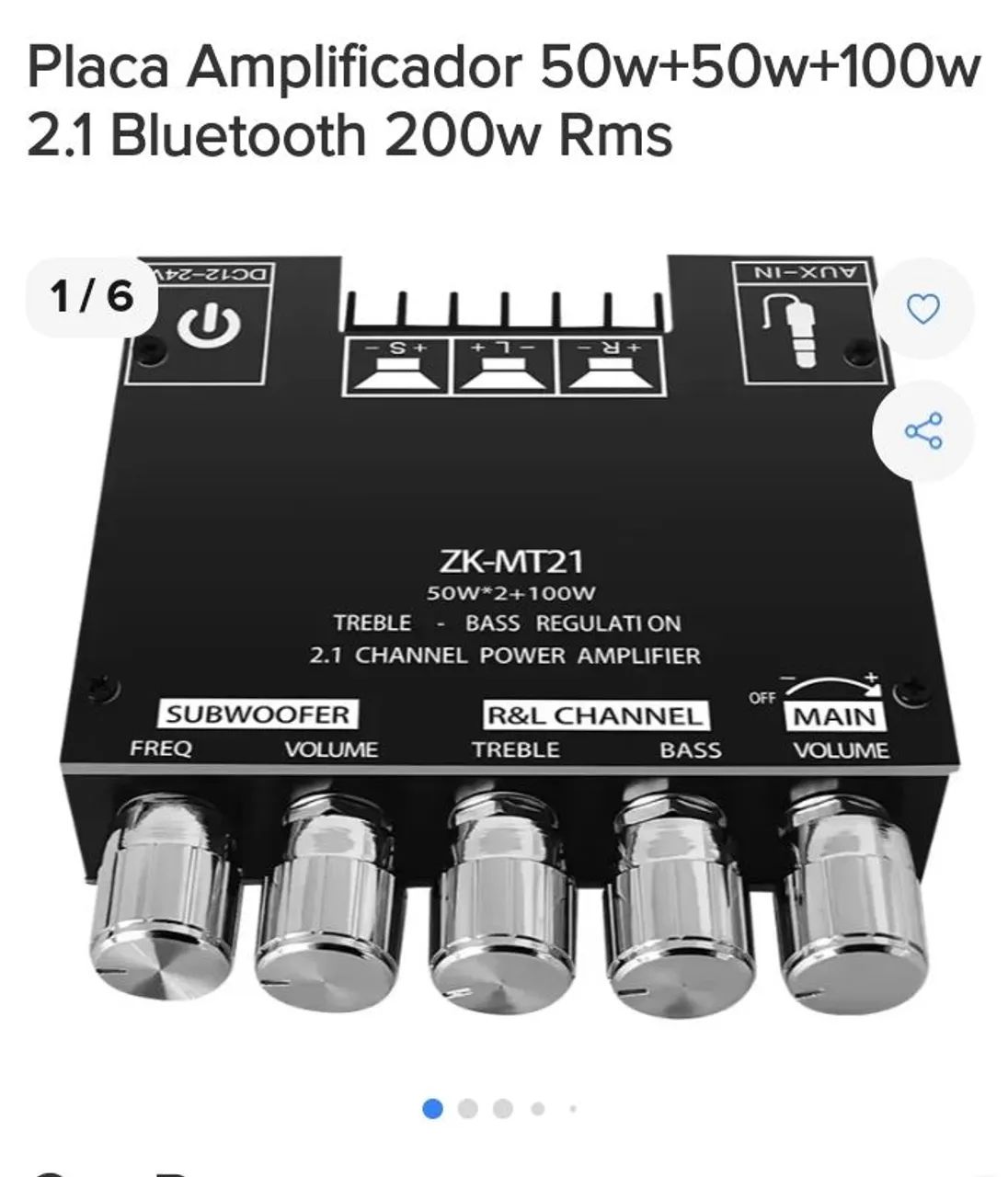 PLACA AMPLIFICADORA 200W 64297329486849120