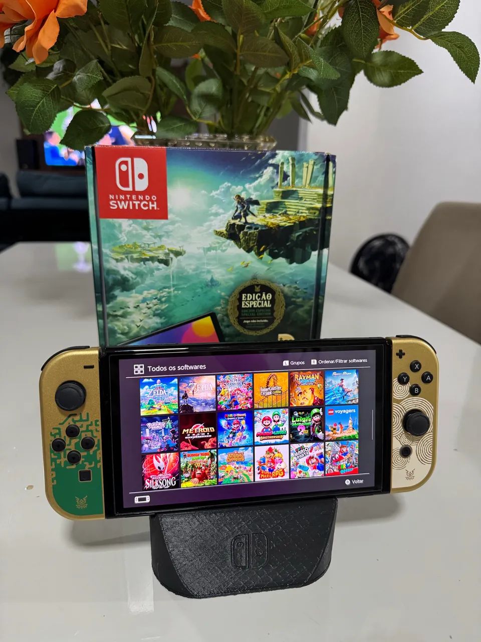 Nintendo Switch Oled versão TotK com 512Gb - Desbloqueado
