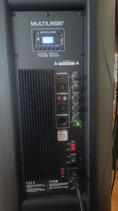 Caixa de Som Multilaser com Bluetooth e Luzes - Foto 3