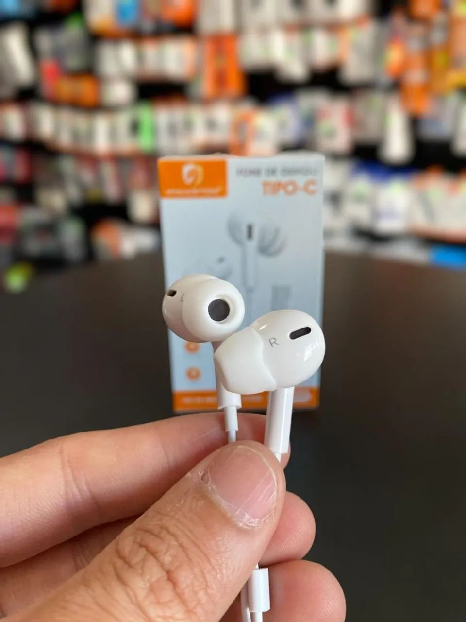 FONE DE OUVIDO INTRA AURICULAR TIPO C EJ89 PRO - Foto 4