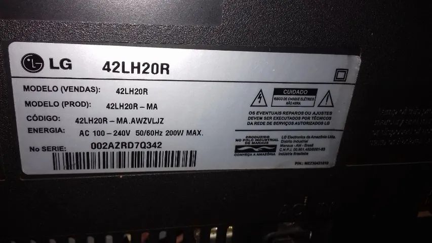 Tv LG 42" ótima "não é smart" - Foto 2