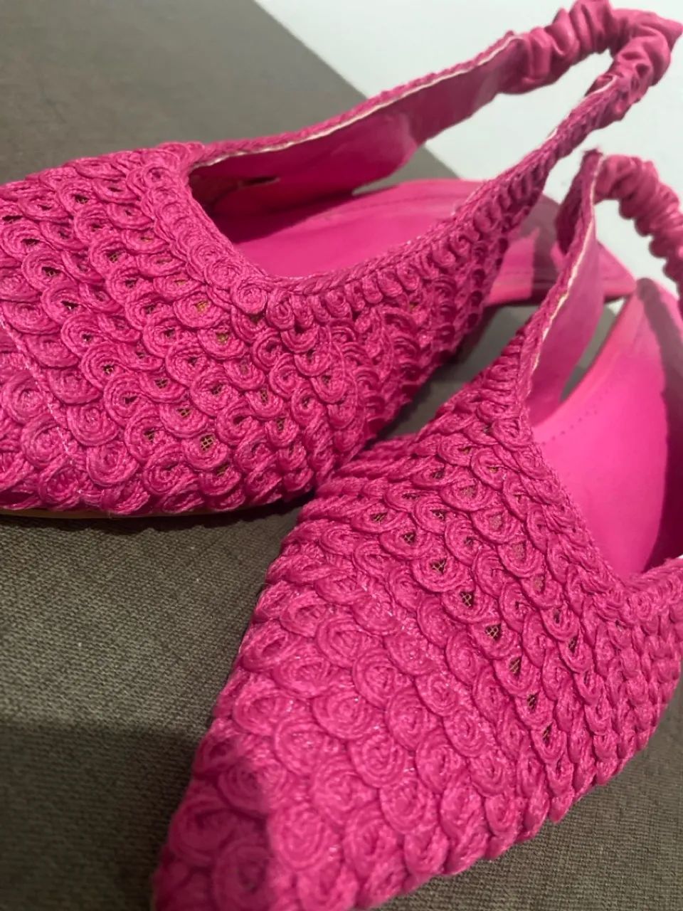 Sandália Slingback Rosa - Foto 2