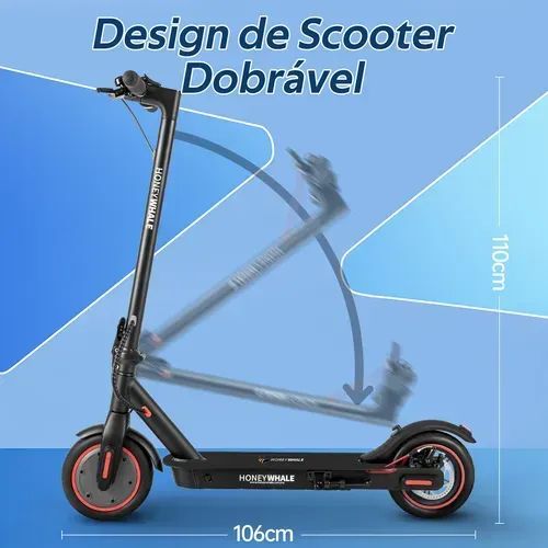 Patinete elétrico Honey Whale, M2PRO, Scooter elétrico 500 W, 32 KM  - Foto 3