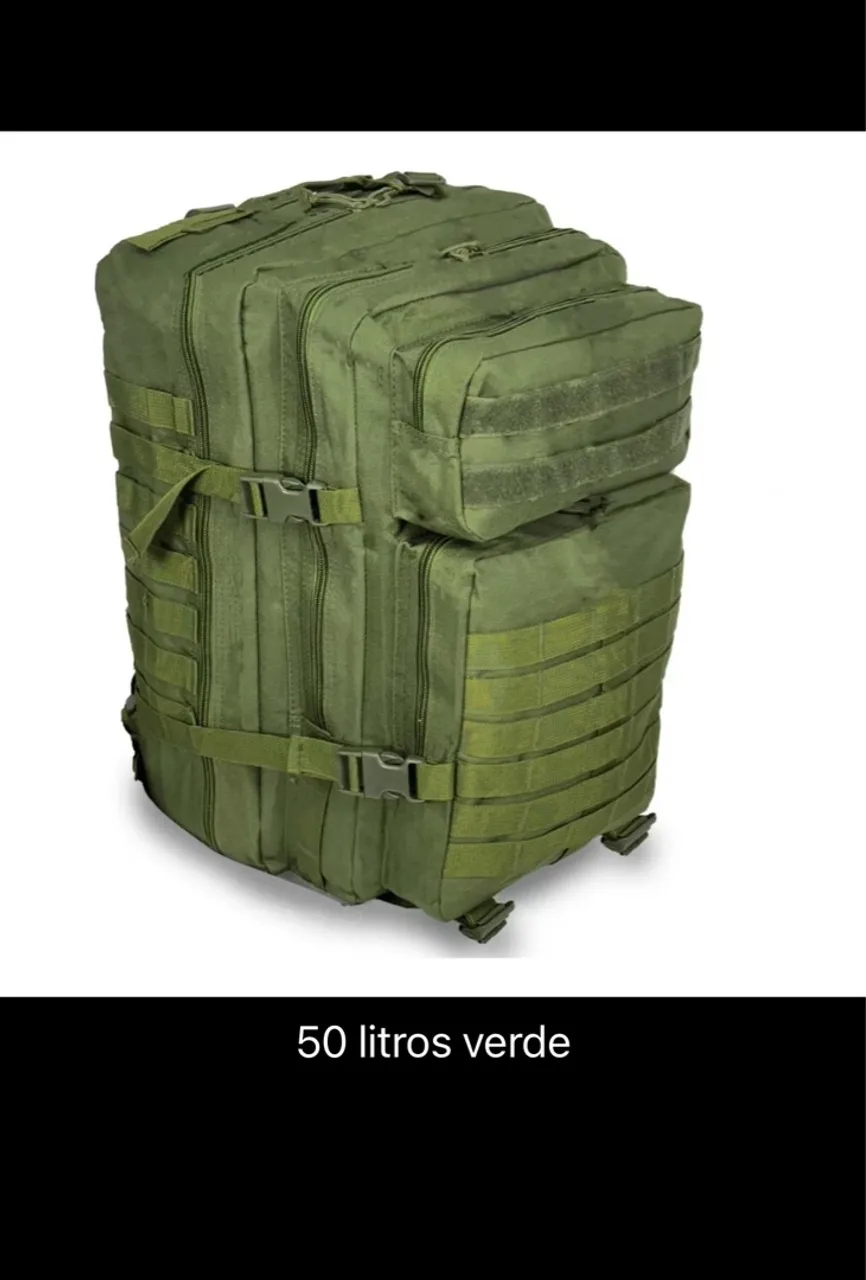 Mochila Tática 50 Litros Verde