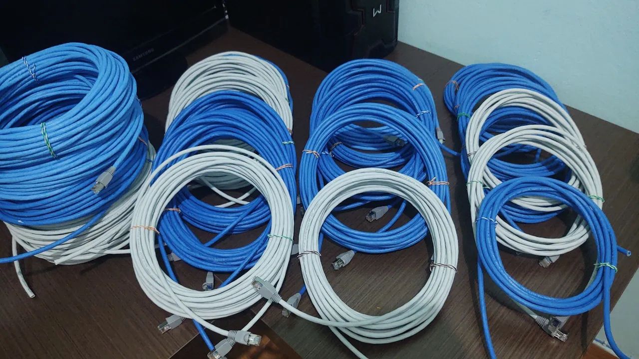 CABO DE REDE INTERNET CAT6 10GBPS LAN UTP RJ45 [5M-10M-15M-20M-25M-30M-40M.] Metros Cat.6<br> - Foto 6