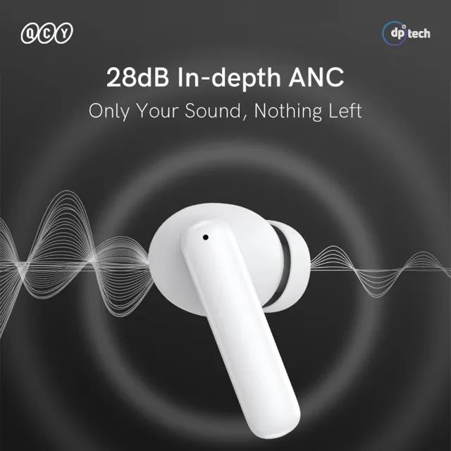 Fone Bluetooth QCY T13 ANC Branco | Bluetooth 5.3 | 4 Microfones -Entrega Grátis- - Foto 4