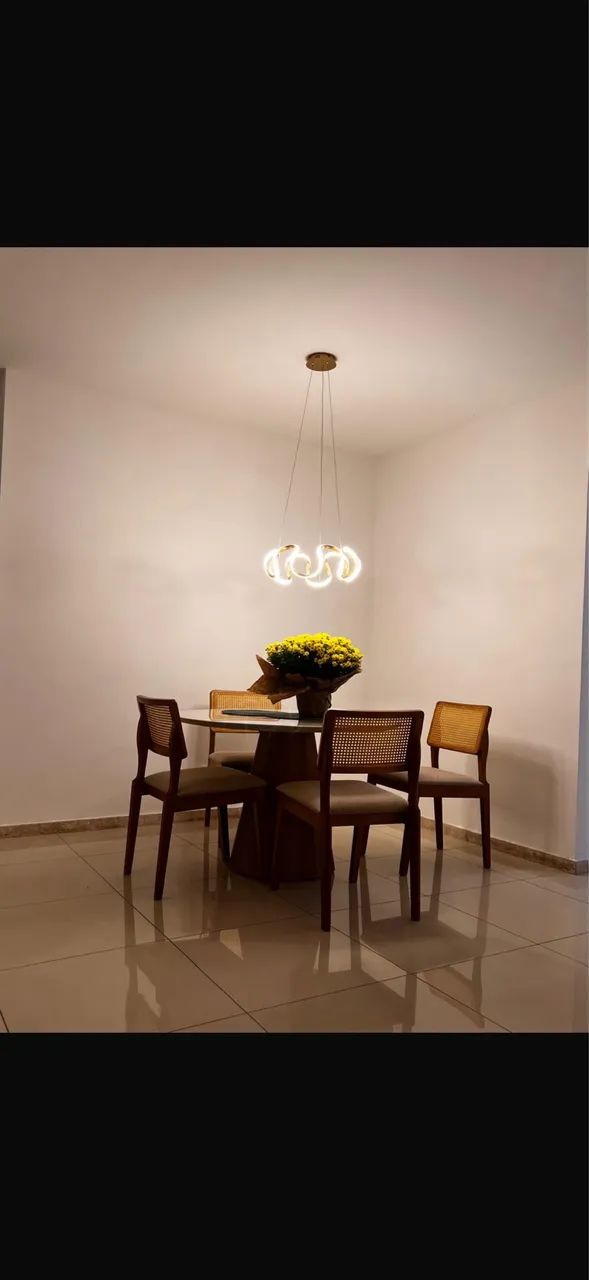 Lustre pendente dourado moderno  - Foto 2