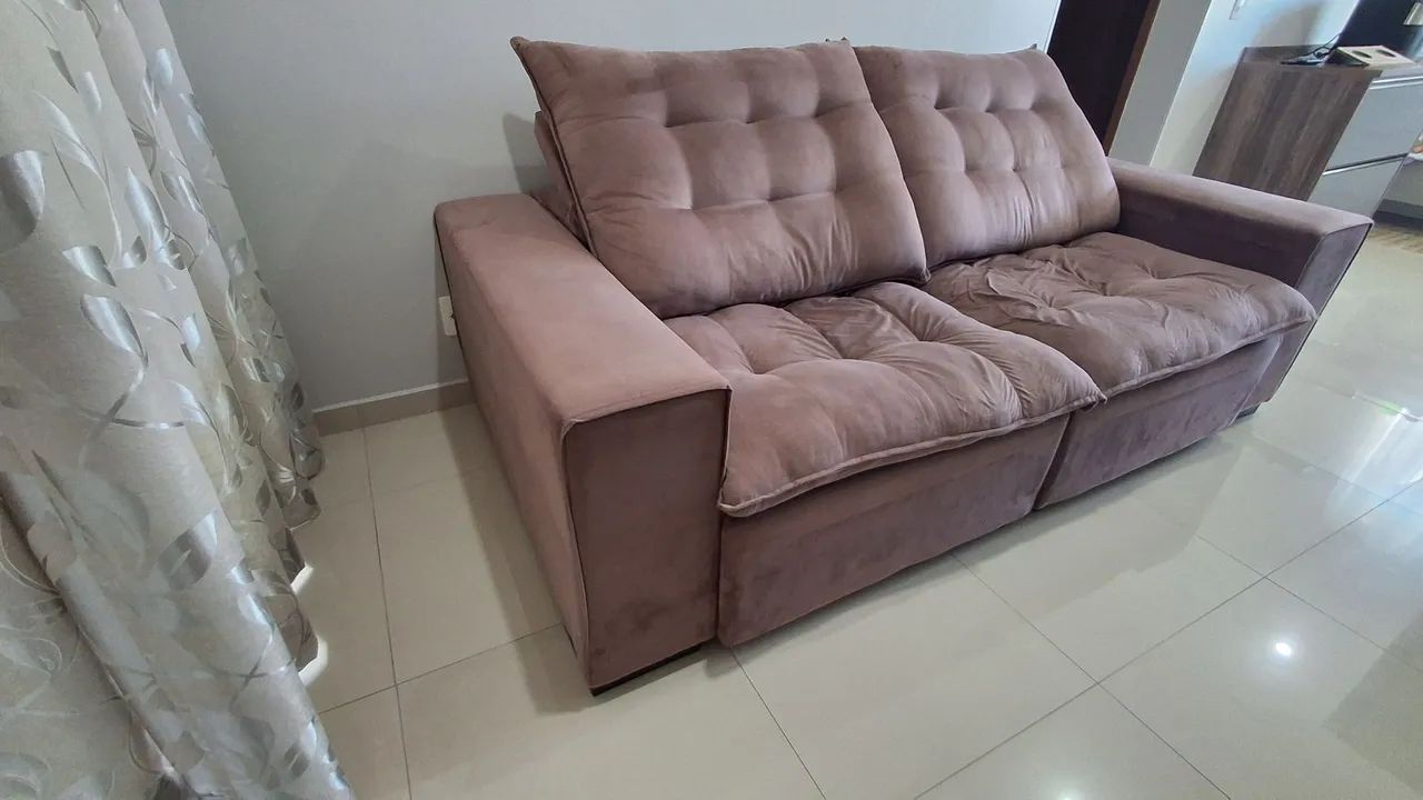 Sofá retrátil e reclinável Rosé 2,30m - Foto 3