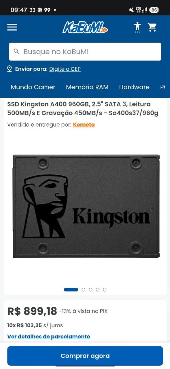 SSD KINGSTON 1TB