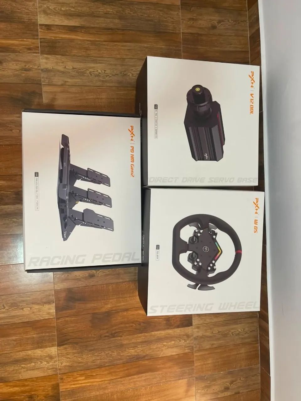Conjunto de sim racing da marca PXN