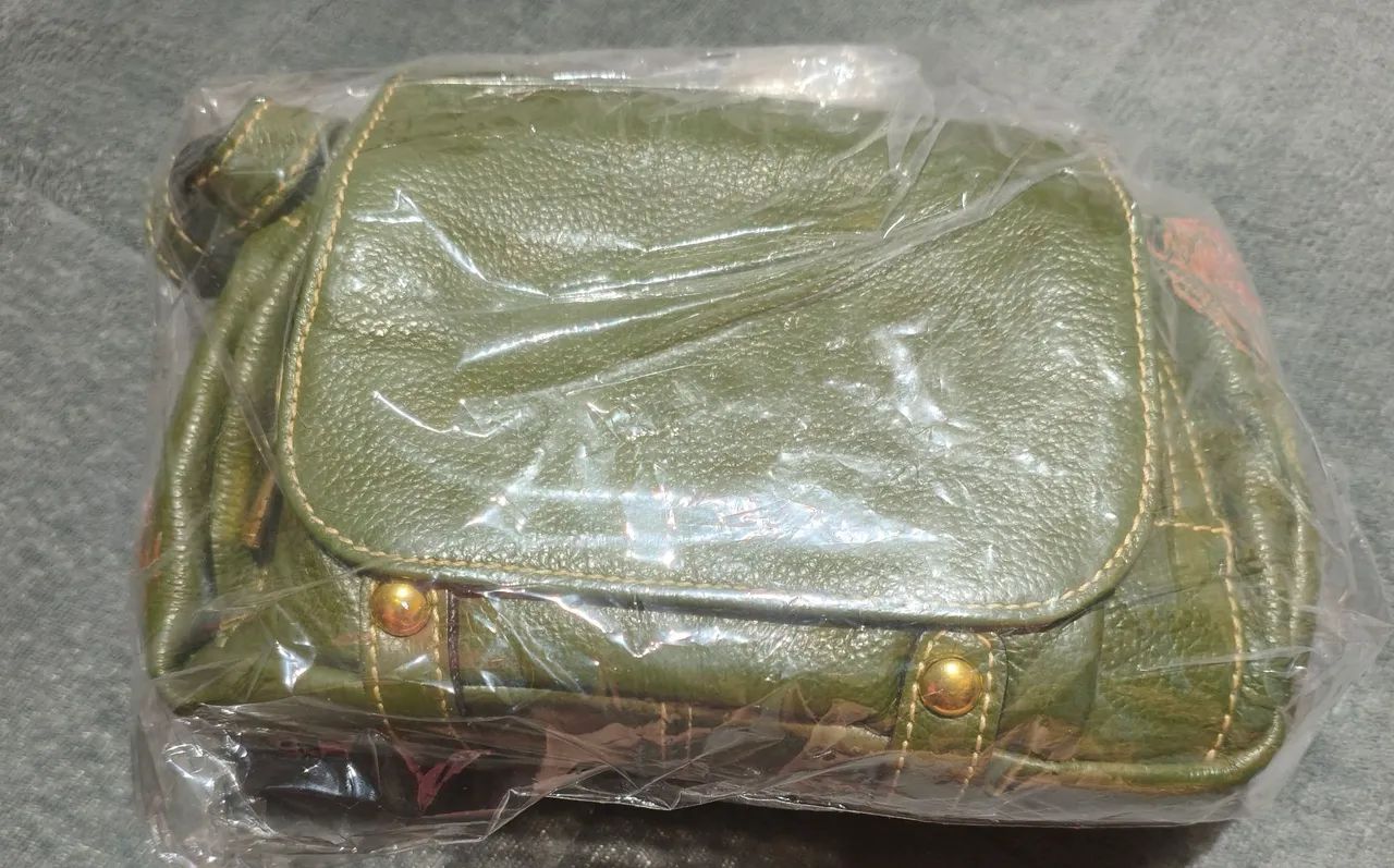 Bolsa de couro legítimo amarelle - Foto 2
