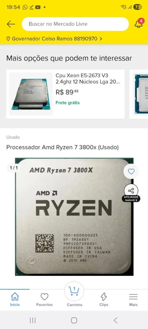 Processador AMD Ryzen 3800X 3° Geração  - Foto 2
