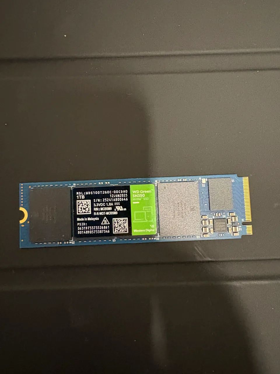 SSD 1TB M.2 NVMe Western Digital WD Green SN350 - Foto 3
