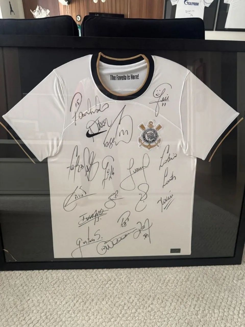 camisa corinthians autografada - Foto 2