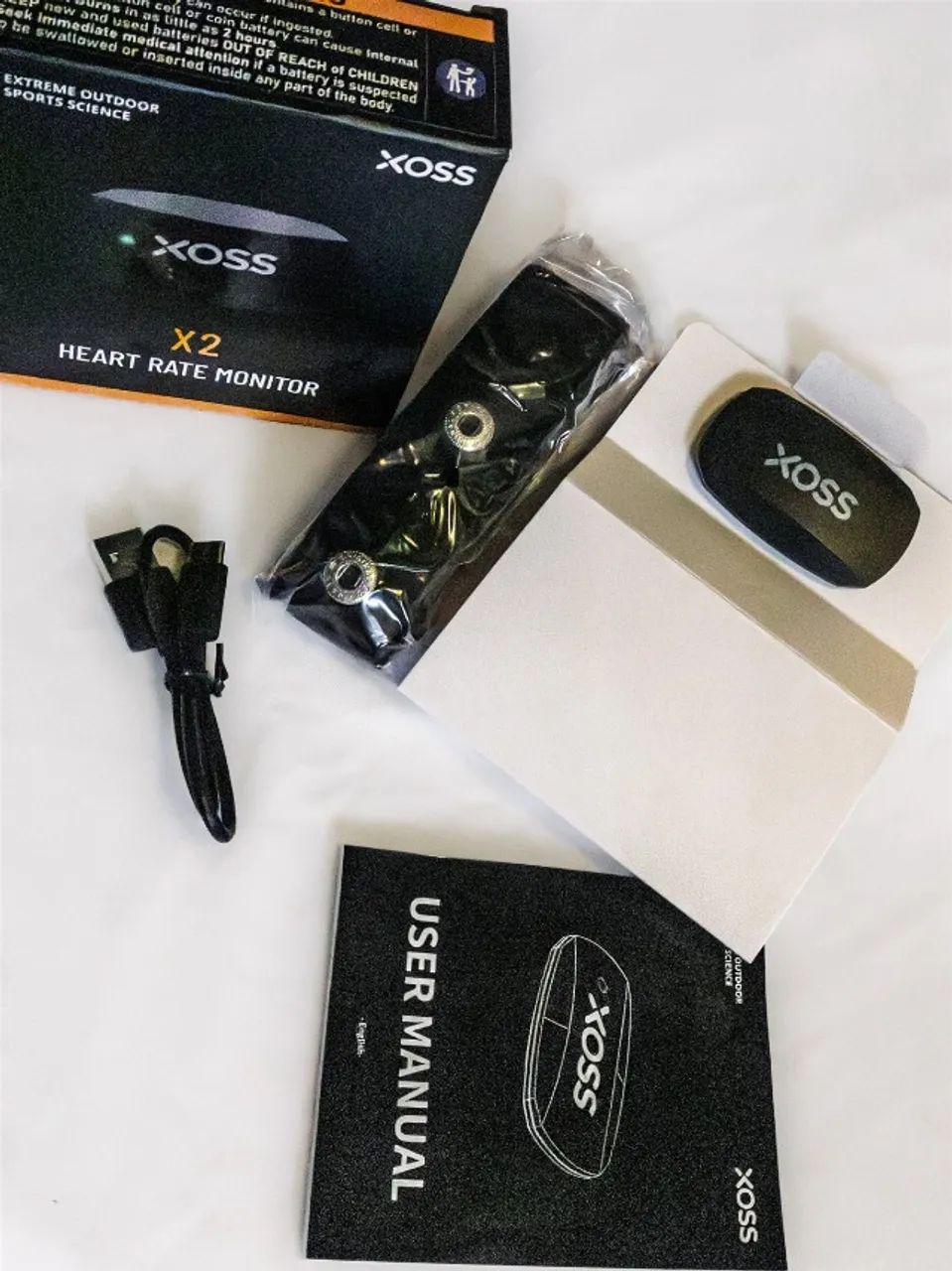 Cinta Cardíaca XOSS X2 Nova, Sem Uso, ANT+ Bluetooth - Foto 3