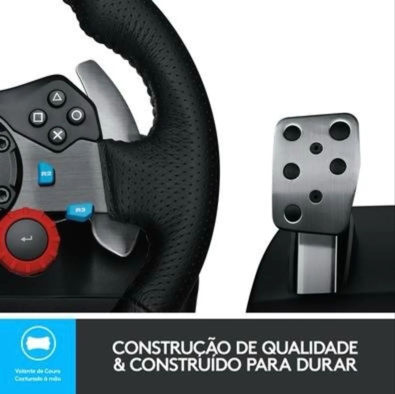 Volante Logitech G29 Driving Force PS5, PS4, PS3 e PC - Foto 3