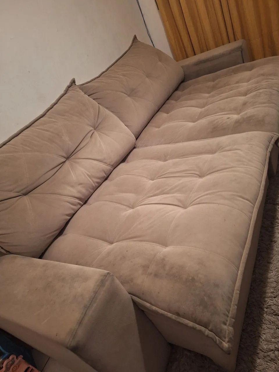 Sofá retrátil grande e super macio - Foto 2