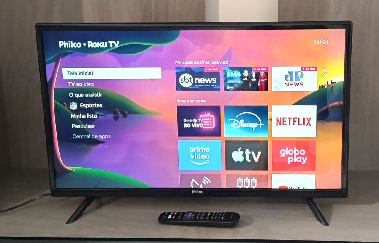Smart Philco Roku 32 polegadas completa 