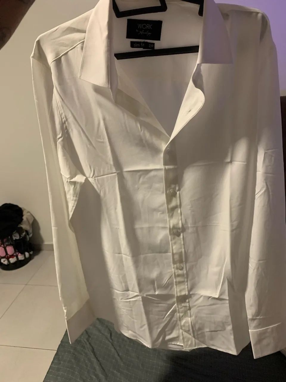 Camisa social masculina branca - Foto 2