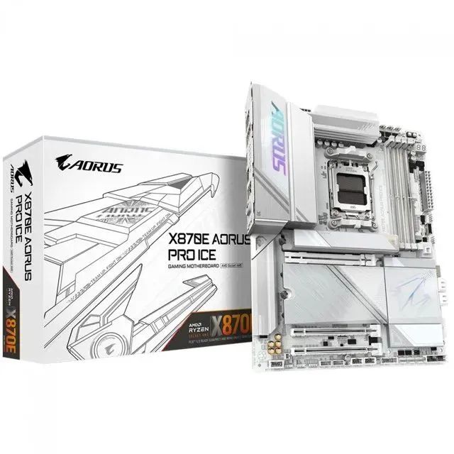 PLACA MÃE GIGABYTE AORUS X870E PRO ICE 