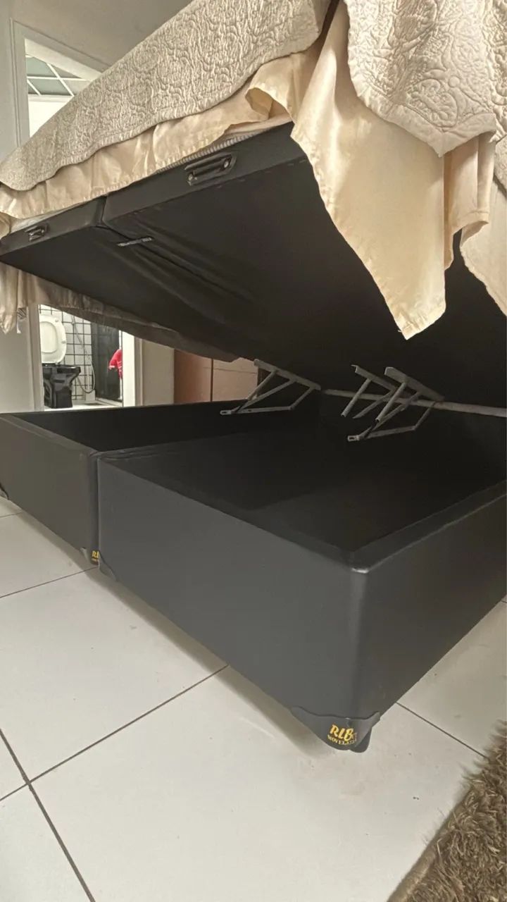 Cama box queen (colchão, baú e cabeceira) - Foto 3