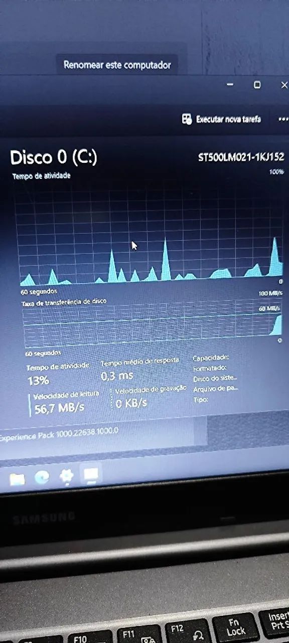 NOTEBOOK SAMSUNG I5 11? GERACAO 8 GIGAS 
