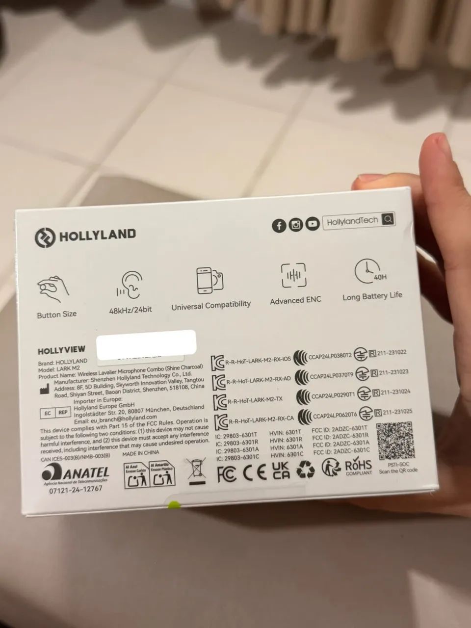 Microfone Hollyland Lark M2 - Novo e Lacrado - Foto 2