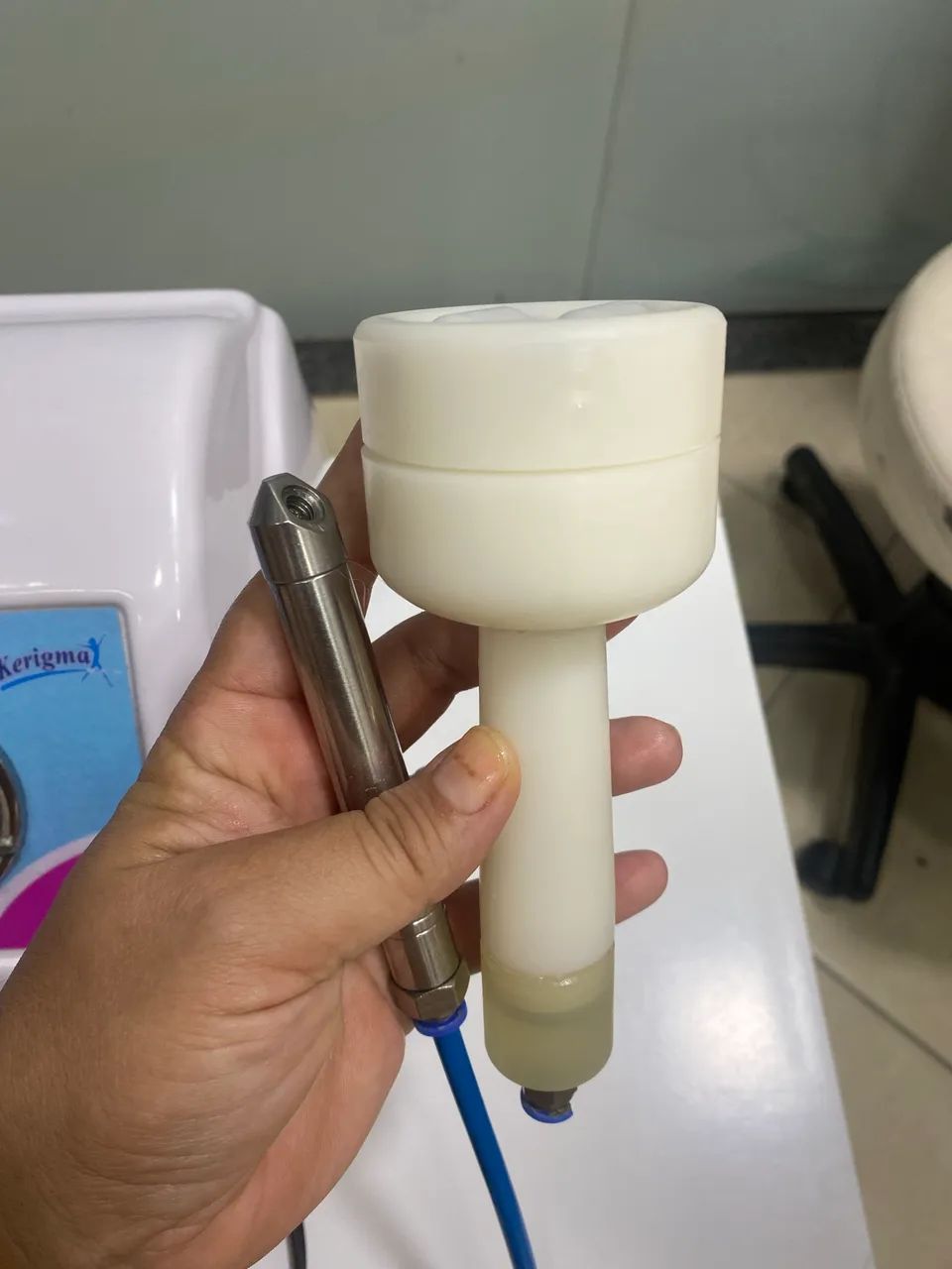 Aparelho vácuo endermo, kit peeling de diamante, limpeza de pele e pumpup - Foto 6