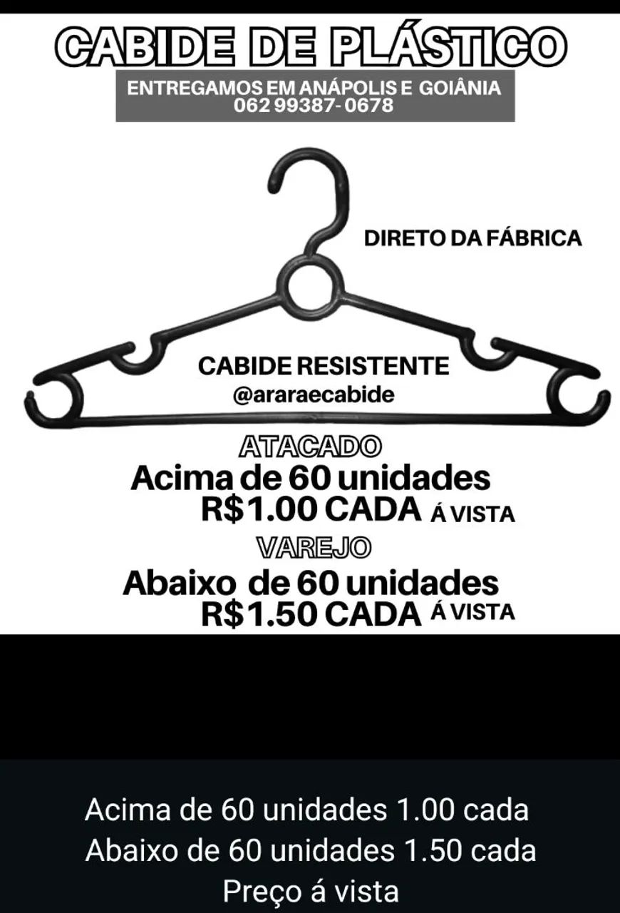 Cabide de plástico resistente atacado - Foto 2