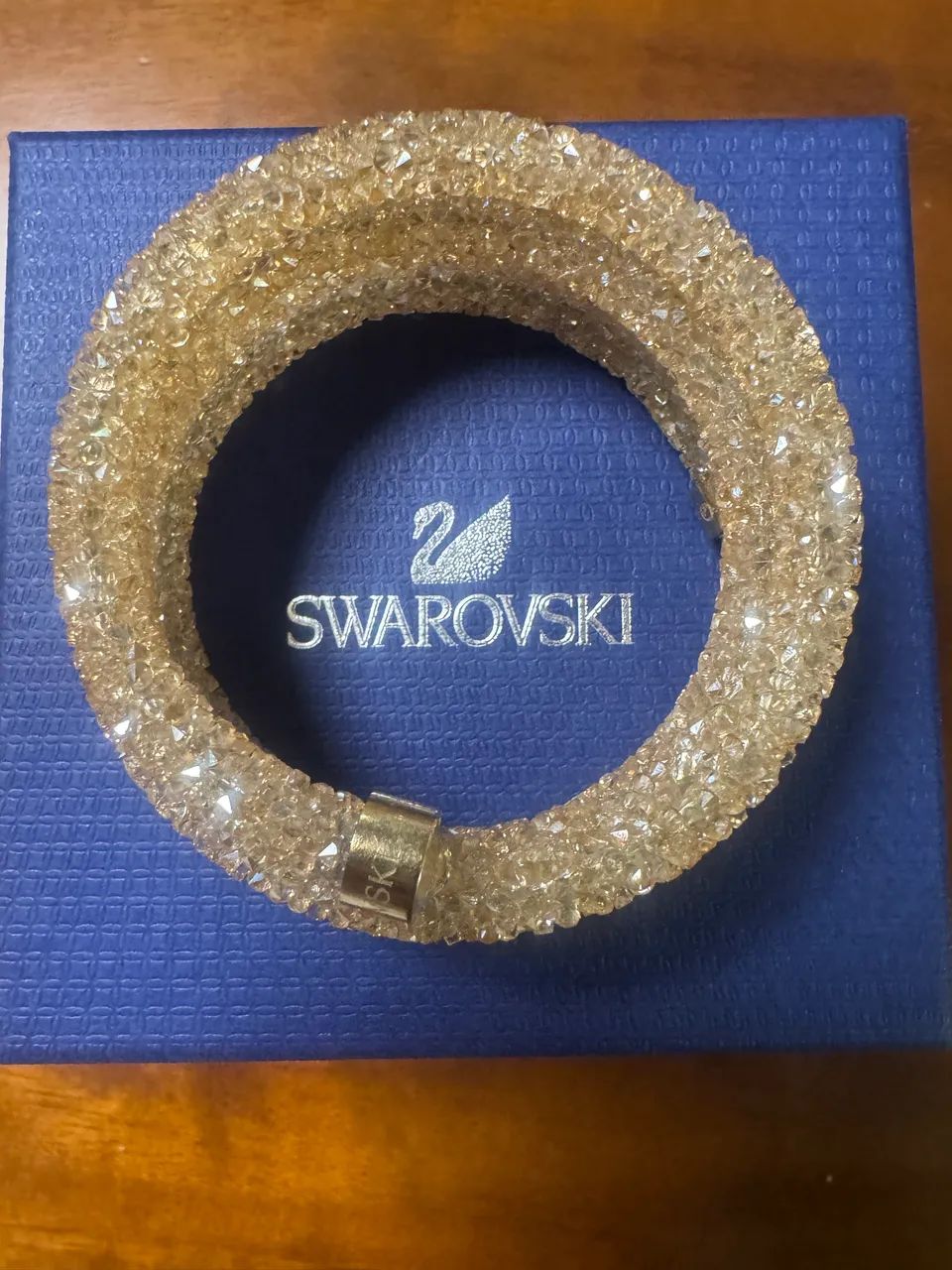 [novo] Pulseira Swarovski Original Bege