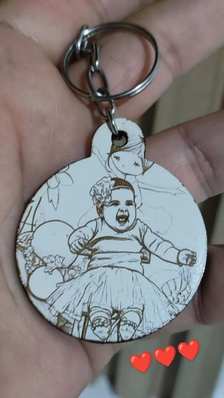 Quadros, chaveiros em MDF gravados a laser - Foto 4